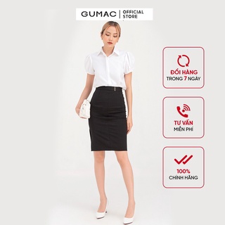 Chân váy bút chì 3 nút GUMAC VB794