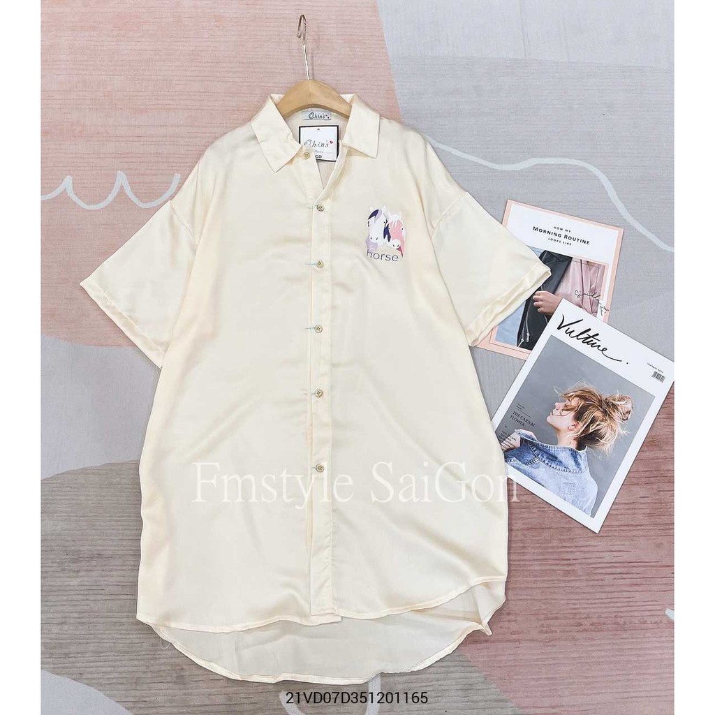 Đầm sơ mi lụa cổ đức vạt bầu ullzang thời trang nữ FMStyle SaiGon 21VD07D351201 | BigBuy360 - bigbuy360.vn