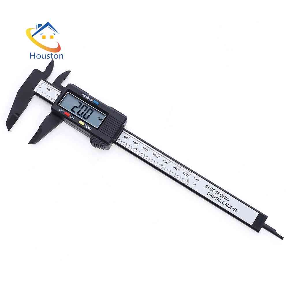 Thước Đo Điện Tử Màn Hình LCD 150mm 6 inch Bằng Sợi Carbon Chuyên Dụng