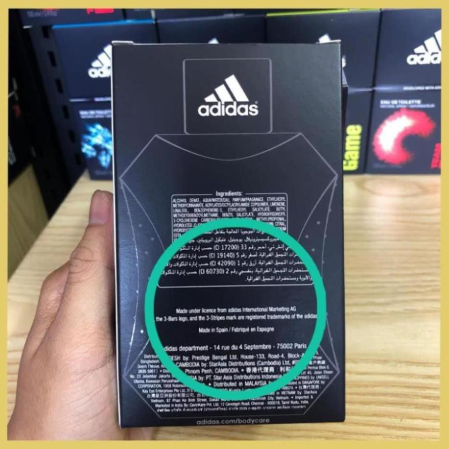 ( KIBO ) Nước Hoa Adidas Nam 100 ml Chính Hãng made in Spain