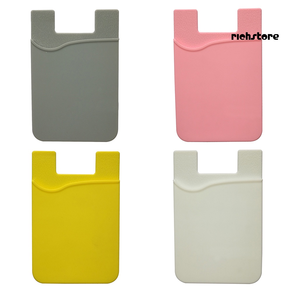&lt; Richstore &gt; Giá Đỡ Điện Thoại / Ví Tiền Bằng Silicon Thông Minh