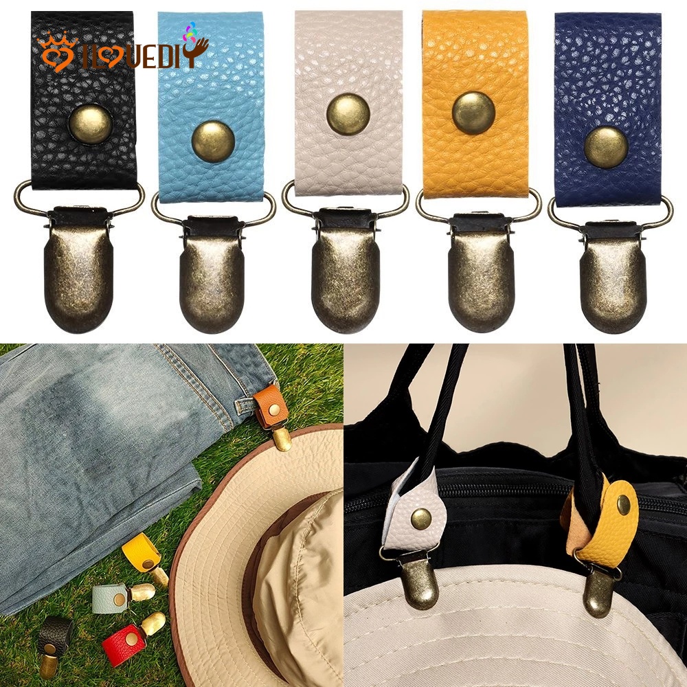 Kẹp Mỏ Vịt Bằng Da PU Đa Năng Tiện Dụng Mang Theo Du Lịch Cắm Trại