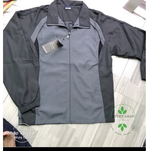 Aó Gió Nam Trung Niên Dáng Suông Cho Người 90kg