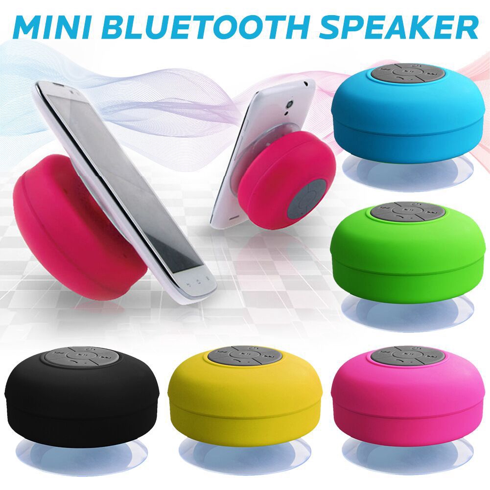 Loa Bluetooth Không Dây Nhỏ Gọn Chống Nước Có Đế Hút Chân Không