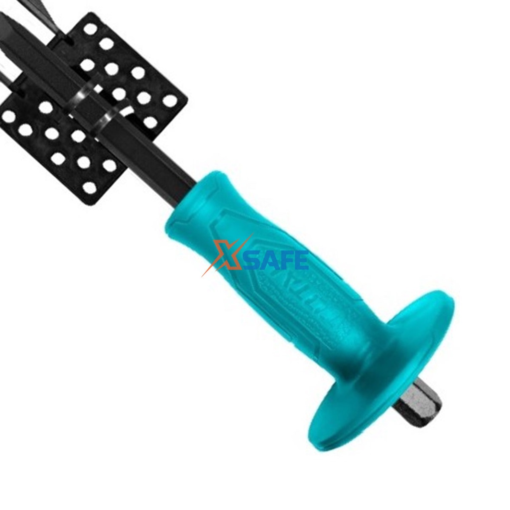 Đục bê tông nhọn TOTAL THT4221026 Đục cầm tay thép carbon 45# cao cấp, chắc chắn, bền bỉ, chịu lực tốt - [Xsafe]