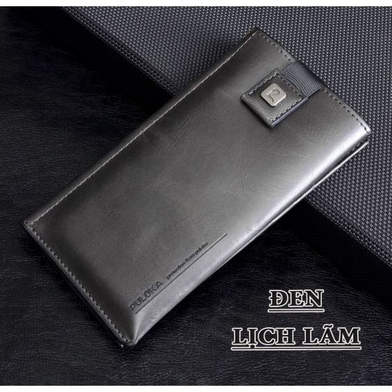 Trên tay] Bao da dạng ví cầm tay hiệu Puloka cho iPhone X/XS
