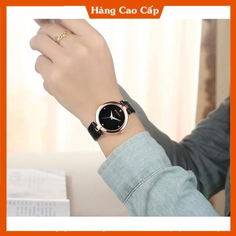 Đồng Hồ Nữ SANDA JAPAN 196 Dây da cao cấp - Tặng kèm hộp & Pin | BigBuy360 - bigbuy360.vn