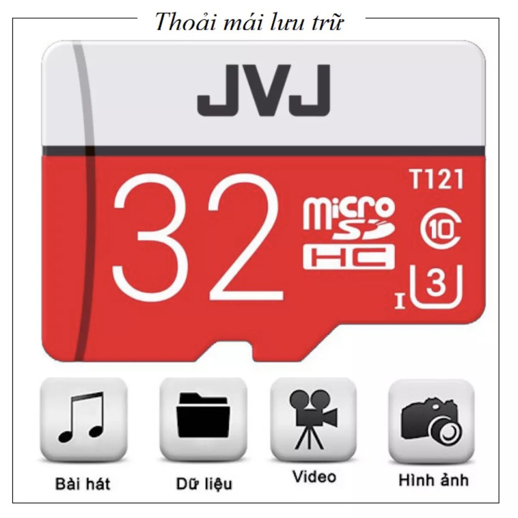 Thẻ nhớ 32Gb JVJ Pro U3 Class chuyên dụng cho CAMERA tốc độ cao | BigBuy360 - bigbuy360.vn