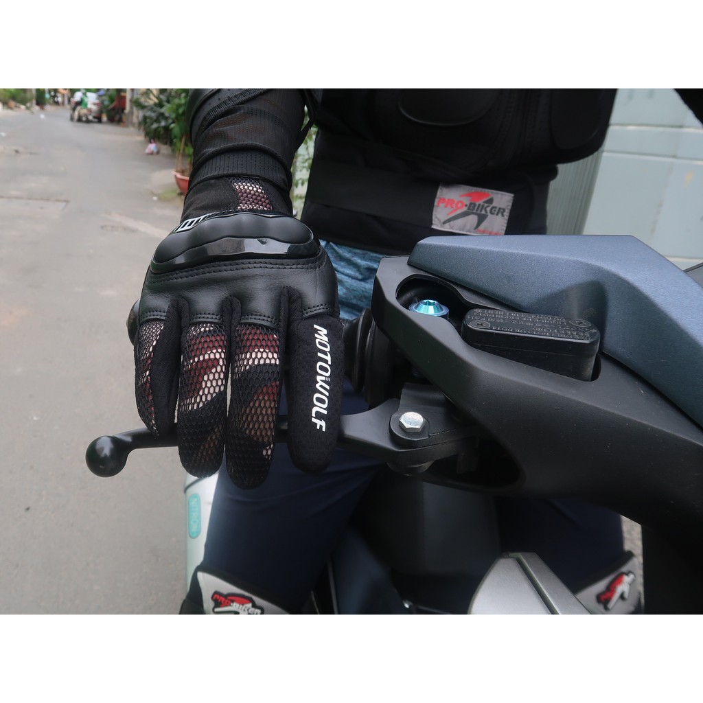 Bao Tay Full Ngón Motowolf Camo