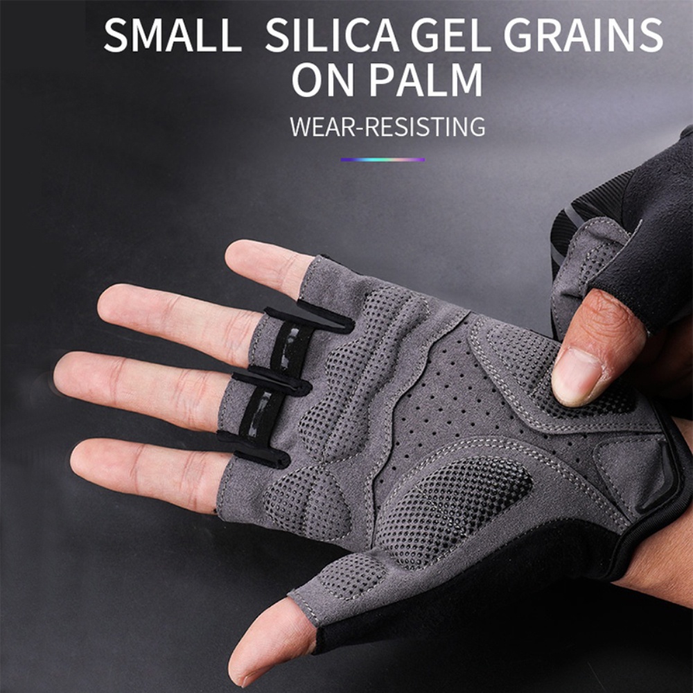 Bánh xe LÊN Đi Xe Đạp Găng Tay Nửa Ngón Tay Chống Sốc Chống Mài Mòn Thoáng Khí Ngoài Trời Thể Thao MTB Đường Xe Đạp Găng Tay Găng Tay Người Đàn Ông Phụ Nữ