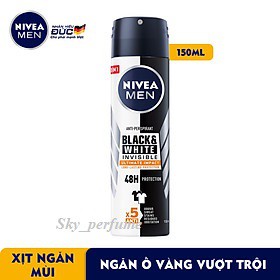 [Nivea - New] Xịt Khử Mùi Nivea Black &amp; White Cho Nam 150ml