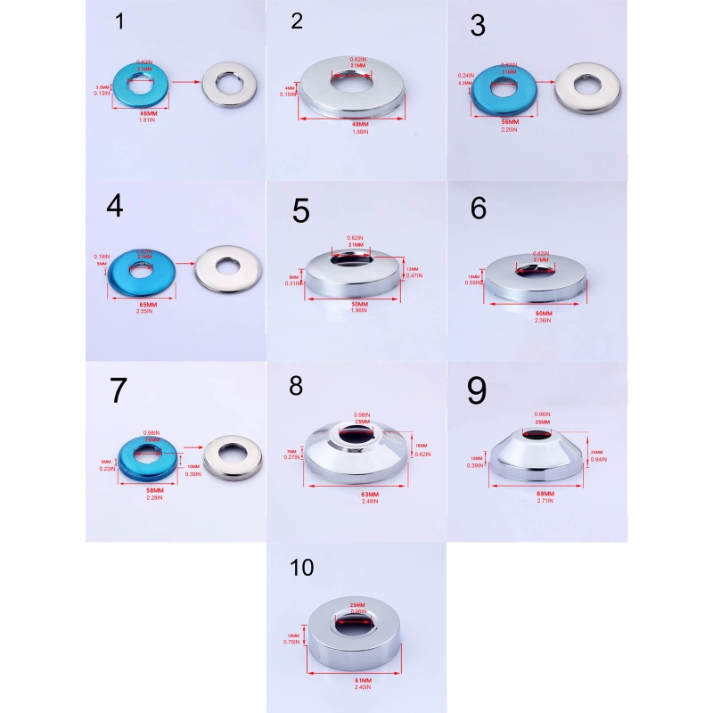 [CH *] Vỏ Bọc Vòi Nước Phòng Tắm Tự Dính Bằng Flange Escutcheon