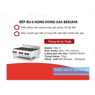Bếp âu 6 họng Berjaya OB6