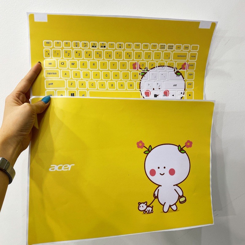 Miếng dán latop hình tự chọn - Decal dán laptop theo yêu cầu - Ảnh khách chọn thiết kế theo model máy của khách