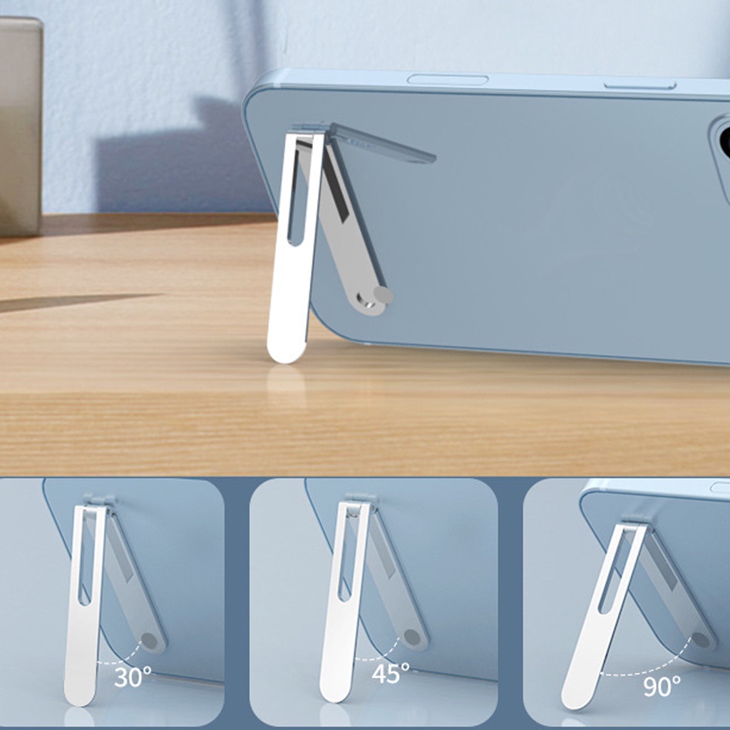 Giá đỡ điện thoại Fonken bằng kim loại siêu mỏng có thể gập lại tiện dụng cho samsung huawei xiaomi