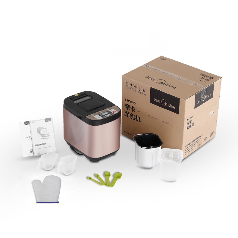 Máy làm bánh mì tự động MIDEA MM-ESC1510 dùng trong gia đình, 19 thực đơn bánh mì, sữa chua