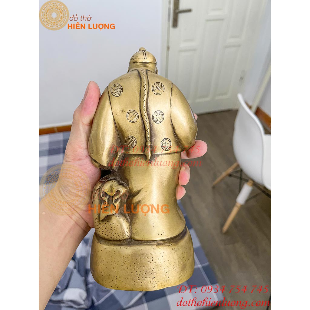 Ông Quản Gia Bằng Đồng Phong Thủy-Ông Quản Gia 4 Cỡ: Cao 16cm, 22cm, 30cm, 42cm