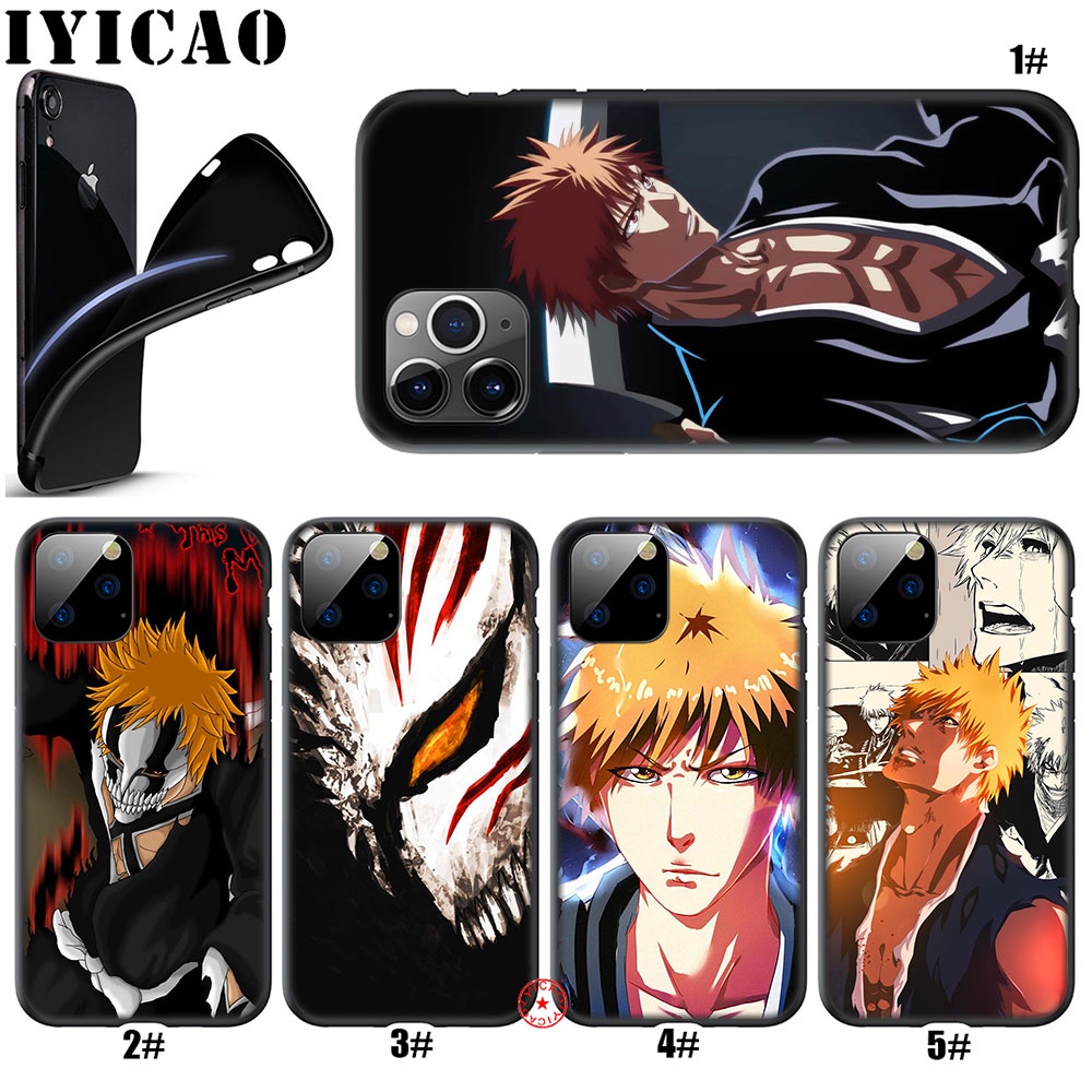 Ốp Điện Thoại Mềm Hình bleach kurosaki ichigo pd33 Cho iphone 5 5s 6 6s 7 8 11 pro max plus se xr