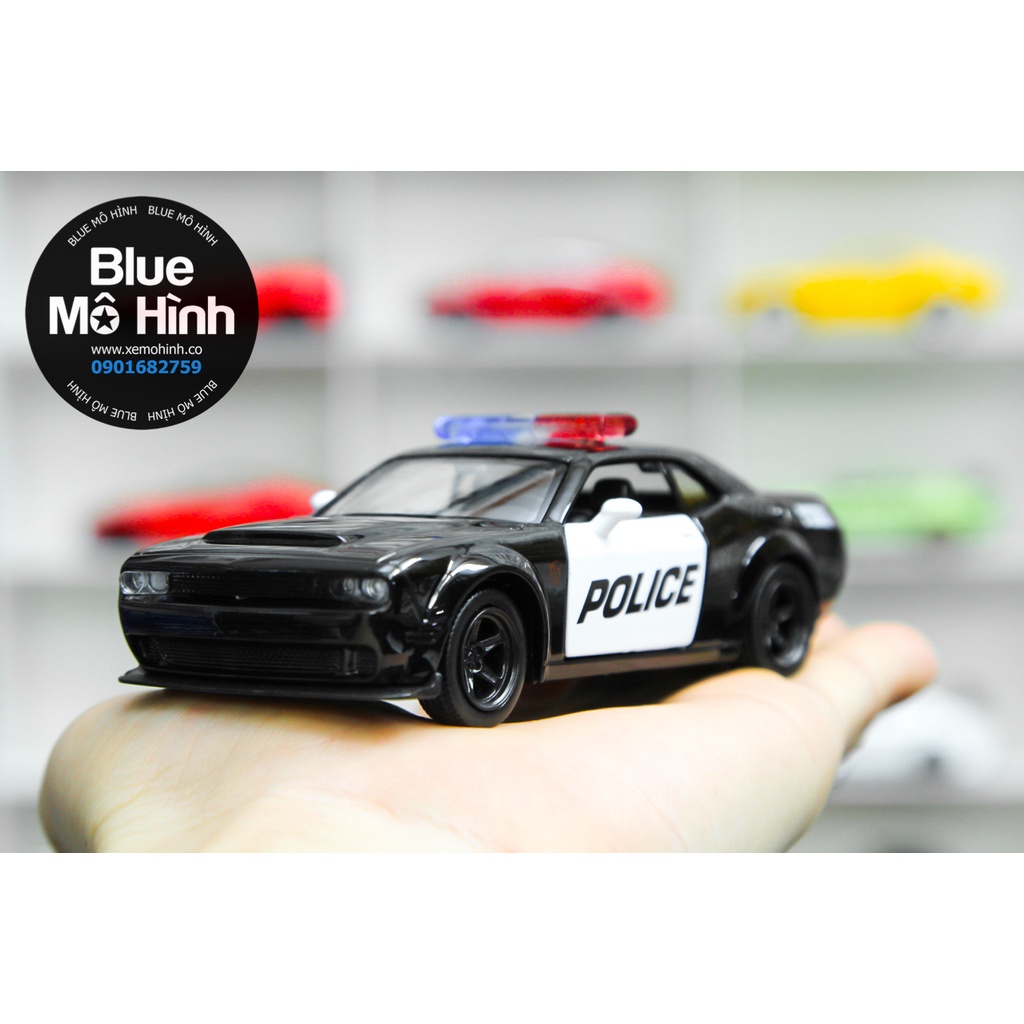 Blue mô hình | Mô hình xe cảnh sát Dodge Challenger Police 1:36