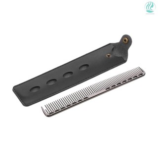 🌟Stainless Steel Hair Comb Professional Hair Salon Hairdressing Steel Comb Hair Cutting Metal Comb Black