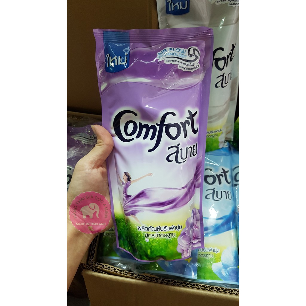 [GIÁ HỦY DIỆT] Combo 3 túi nước xả vải Comfort Thái Lan mẫu mới đủ màu 580ml