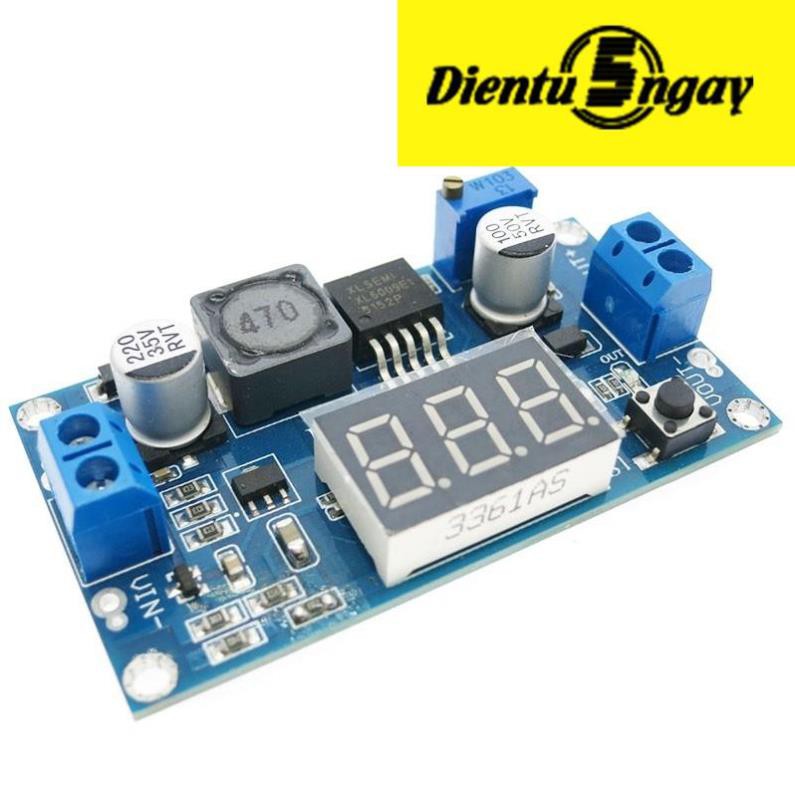 Mạch nguồn tăng áp DC-DC Xl6009 E1 ADJ có LED - 4C3 _