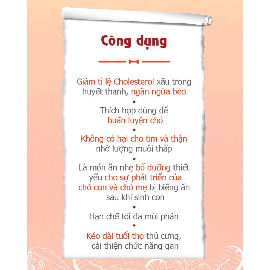 Phô mai cuộn cá hồi chó mèo