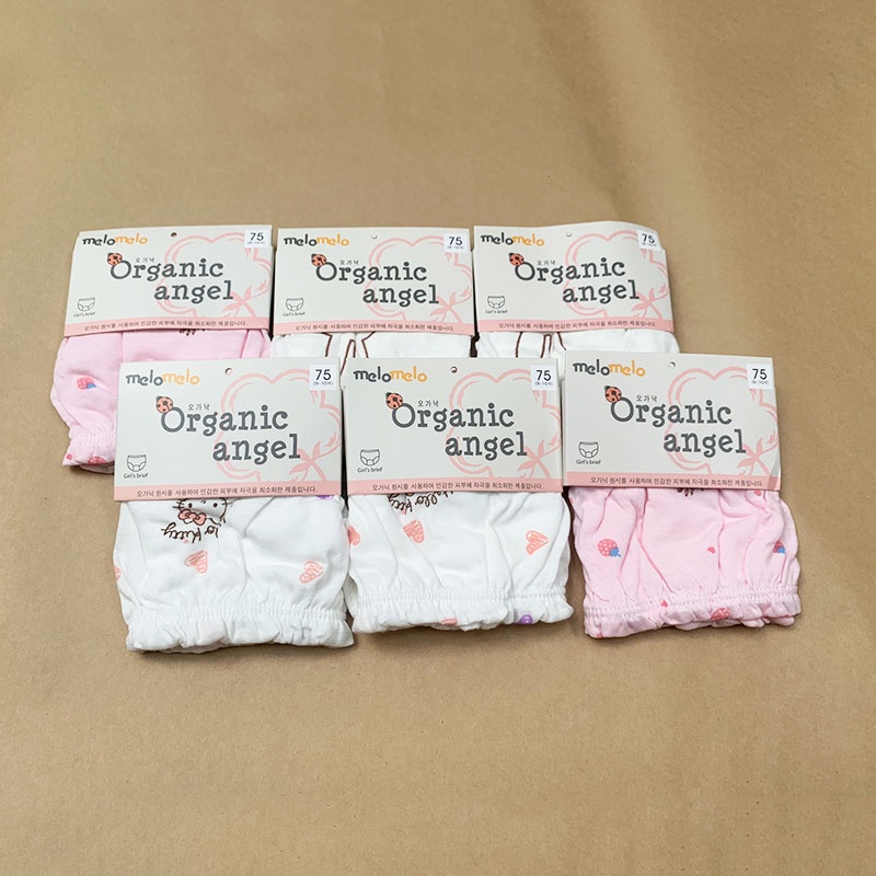 COMBO 5 QUẦN CHIP XUẤT HÀN ORGANIC ANGEL CHO BÉ GÁI QC2002G