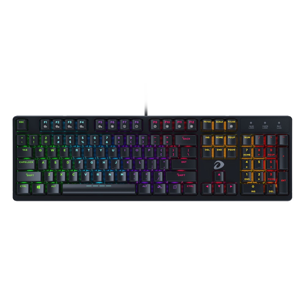 [Mã 33ELSALE hoàn 7% đơn 300K] Bàn phím cơ Gaming DAREU EK1280s 104KEY (MULTI LED, Blue/ Brown/ Red D switch)