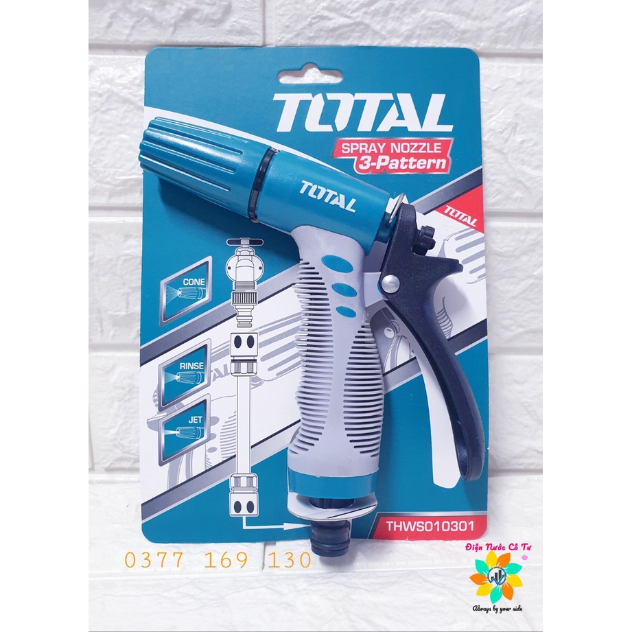 Vòi xịt tưới cây 8 tia đa năng Total THWS010901