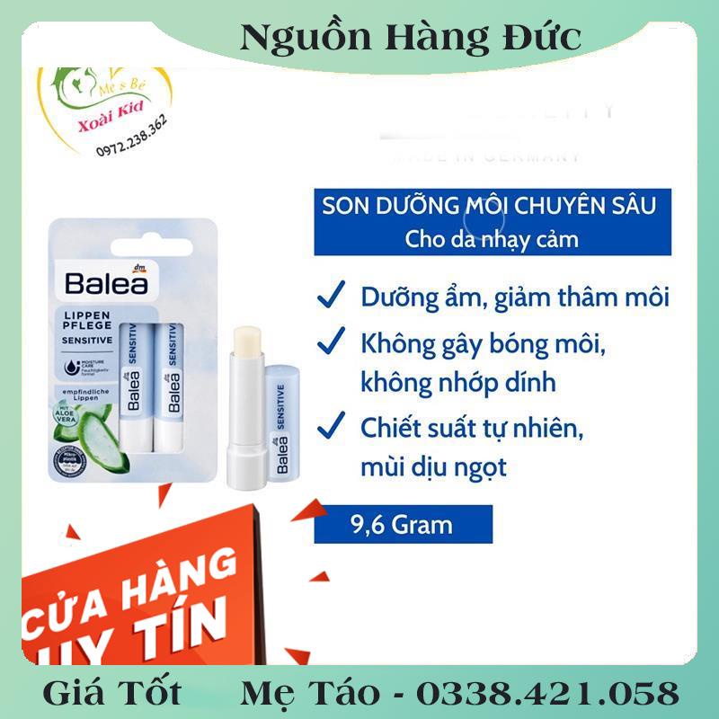 Son dưỡng môi  giúp môi căng bóng, mềm mịn Balea nội địa Đức,Đủ Bill