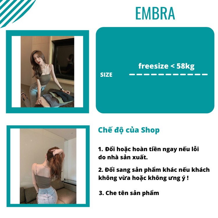 Áo lót nữ bra không gọng cao cấp hai dây điều chỉnh dài ngắn chất liệu cotton thoáng mát tôn vòng một mã EBALB02
