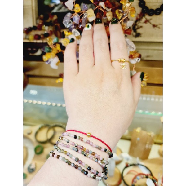 Vòng tay phong thủy đá tourmaline tài lộc - may mắn - bình an
