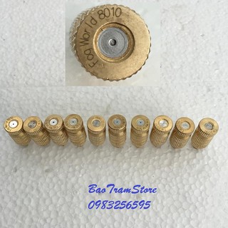Set 10 đầu bep phun sương số 8 cỡ 0,8mm chất Liệu đồng thau