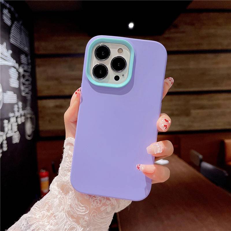 Ốp điện thoại silicone mềm chống sốc 3 trong 1 thích hợp cho iPhone 11 12 13 Pro Max 11 12 13