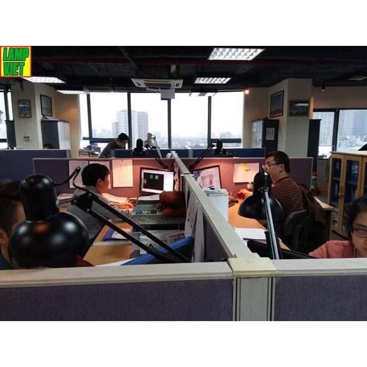 Đèn học kẹp bàn, điều chỉnh ánh sáng, thay đổi vị trí, xoay các góc đa năng