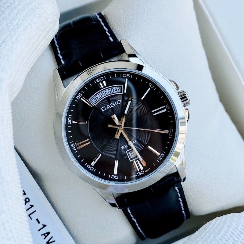 Đồng Hồ Nam Dây Da Casio Standard MTP-1381L-1A Chính Hãng MTP-1381L-1AVDF
