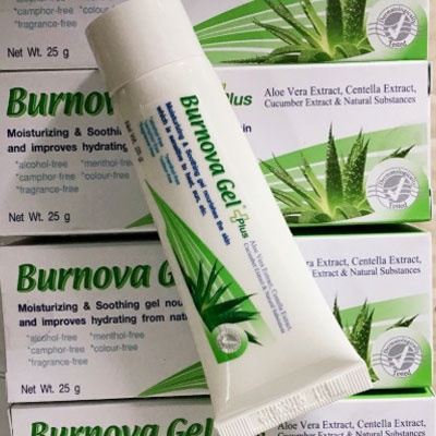 Gel bôi bỏng, tái tạo da do cháy nắng, laser BURNOVA GEL 25g