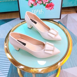 giày nữ cao gót 5p, mũi bít .