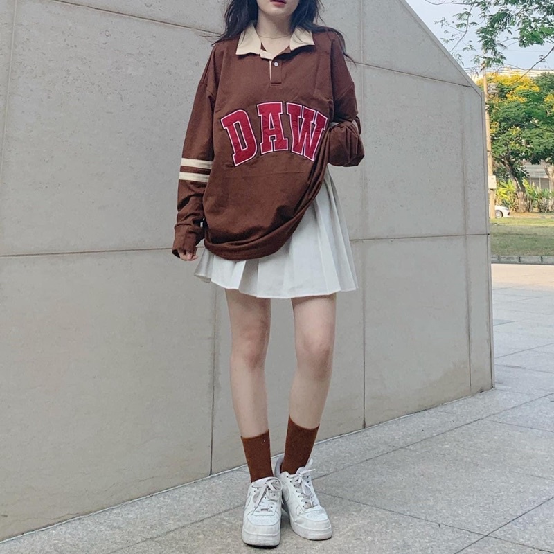 Áo Sweater nỉ thêu chữ, chất dày dặn form Unisex ❤Freeship