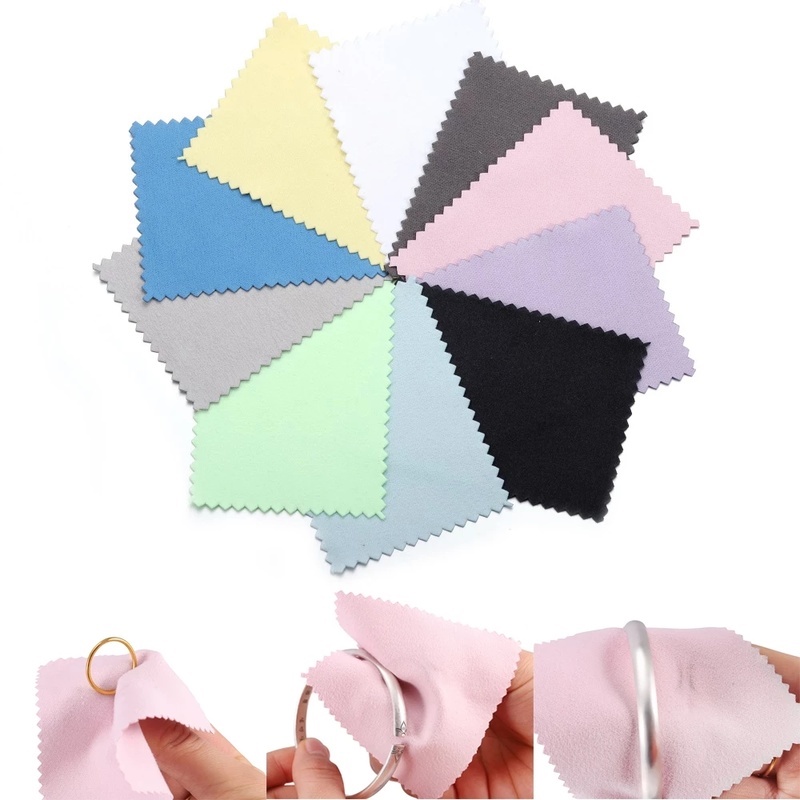 Set 10 khăn mềm đánh bóng trang sức tiện dụng