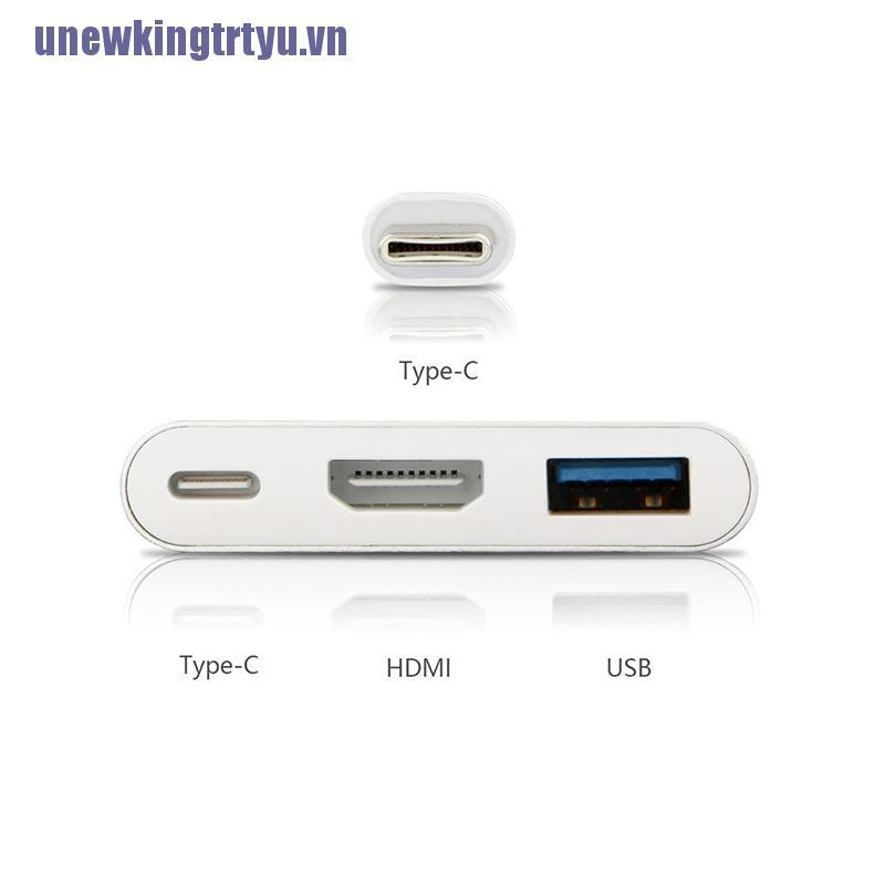 Cáp < Gttyu Usb Sang Usb-C 4k Hdmi 3 Trong 1