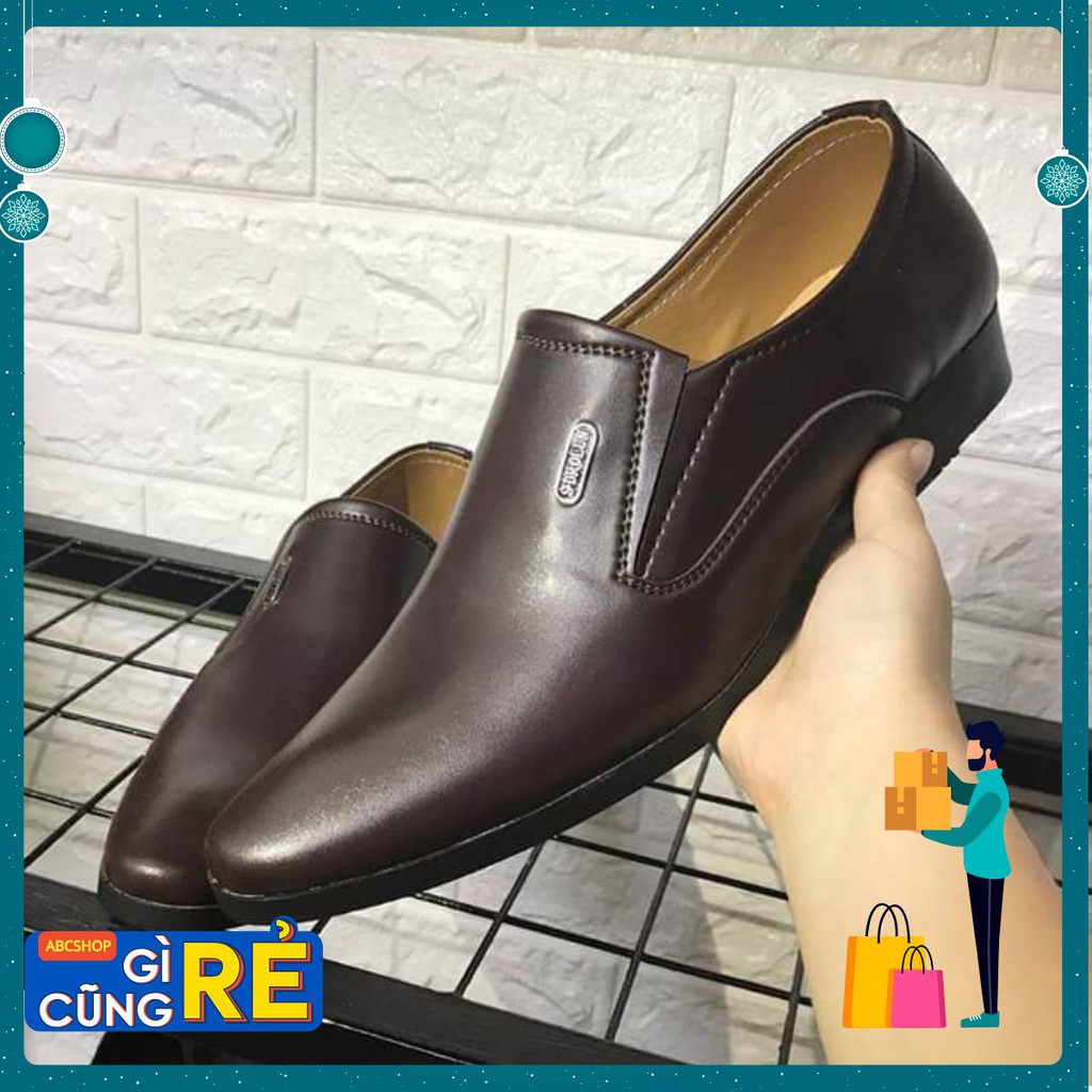 Giày tây công sở nam 2 màu đen và nâu