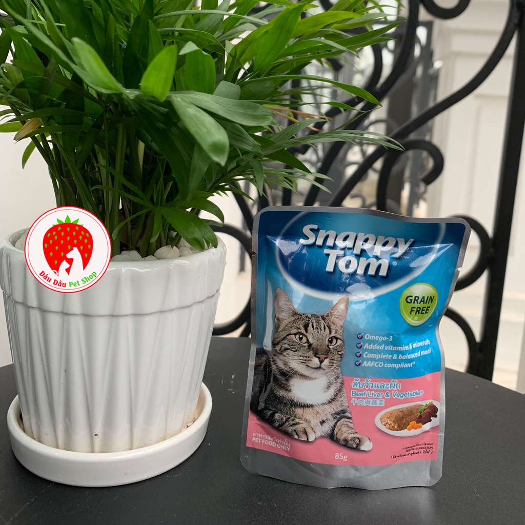 Pate cho mèo Snappy Tom Gói 85g (Đủ 4 vị)
