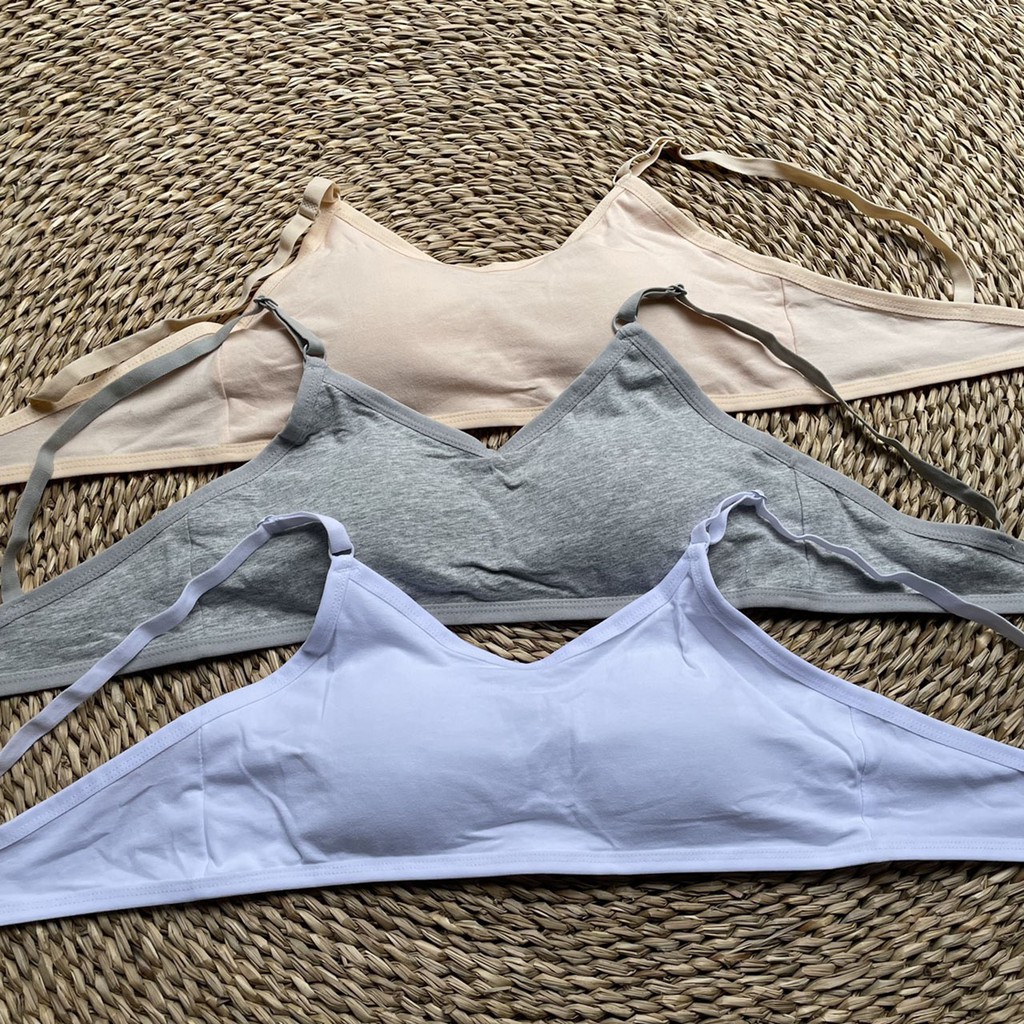 Áo bra 2 dây mảnh dáng thể thao có móc cài sau , bra học sinh croptop mút ngực mỏng  cấp 2 cấp 3 2307
