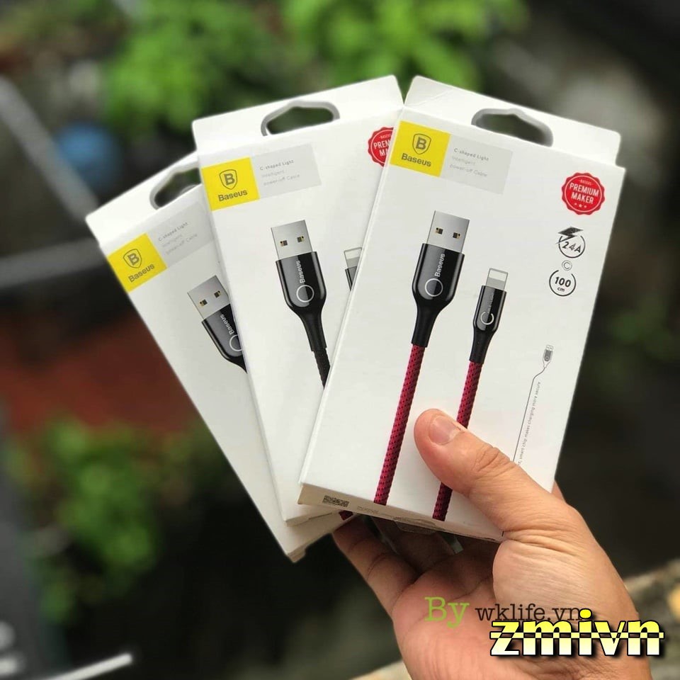 Cáp sạc nhanh thông minh IPHONE tự ngắt chính hãng Baseus
