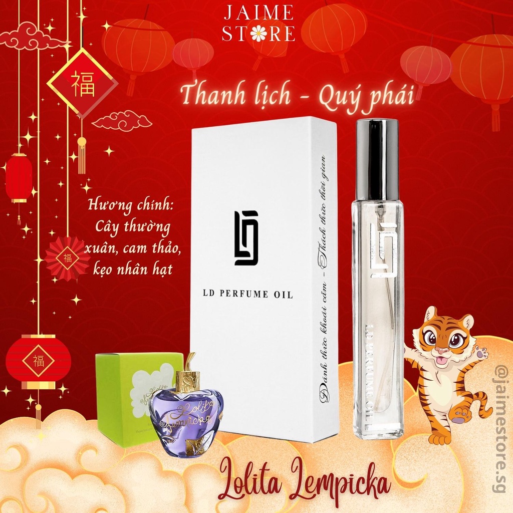Tinh Dầu Nước Hoa Pháp LOLITA LEMPICKA 12ml LD PERFUME OIL Dạng Xịt Mùi Hương Thanh Lịch Quý Phái - JAIME STORE LD19