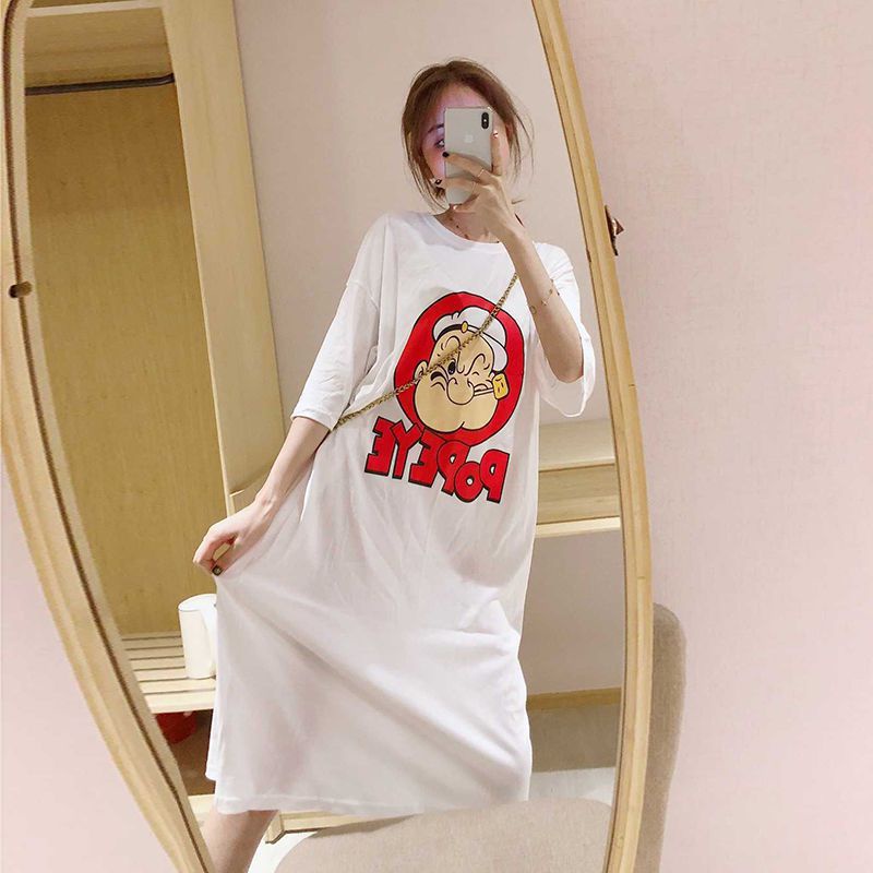 Váy Suông Đẹp Nữ Form Rộng In Gương Mặt Cực Cute Đẹp Ngất Thoải Mái Năng Động Trẻ Trung Xu Hướng Trẻ TTDS0101