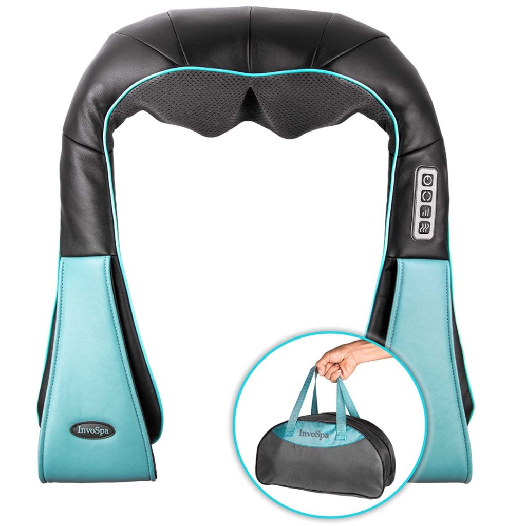 Đai massage giảm mệt mỏi Vai Gáy Cổ nguồn điện 220V/12V Shiatsu Back Home & Car
