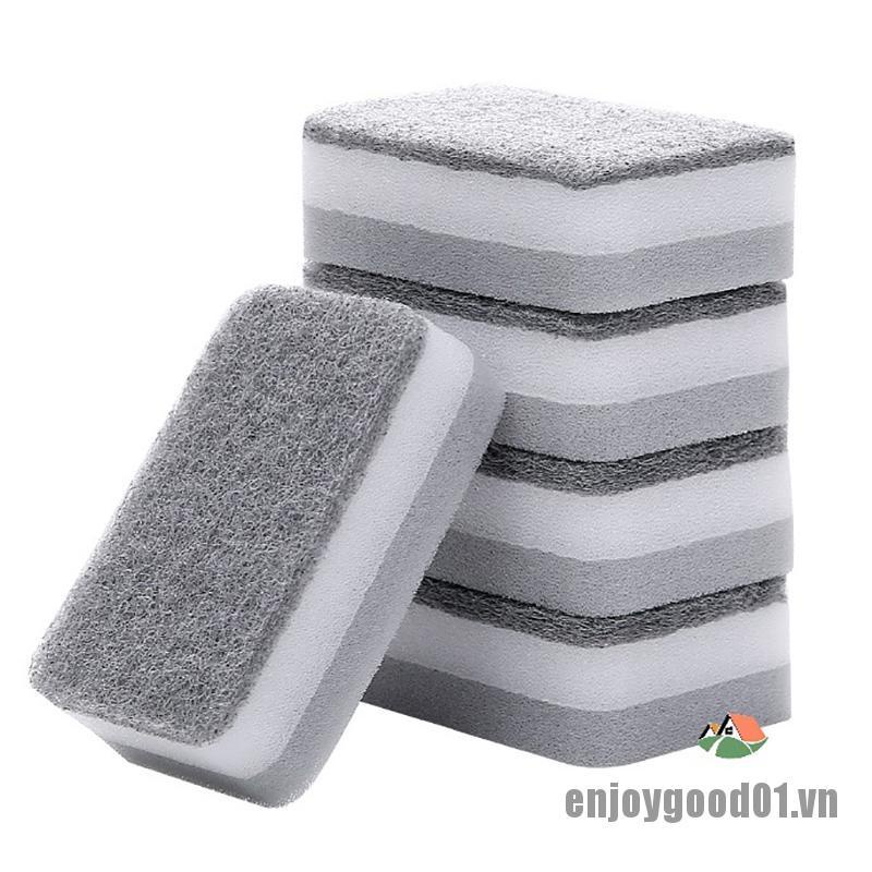 5 CÁI / Bộ Cọ rửa chén đĩa hiệu quả cao Bàn chải làm sạch vải nhà bếp Giẻ lau nhà bếp